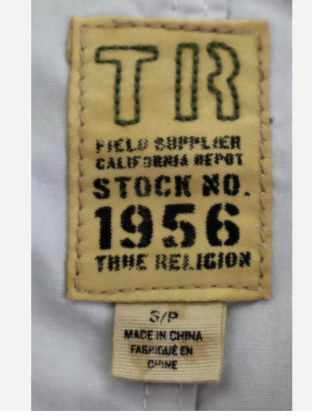 True Religion Field Supplier Stock N0. 1956 Poplin Jacket Men's Size S Cool Grey